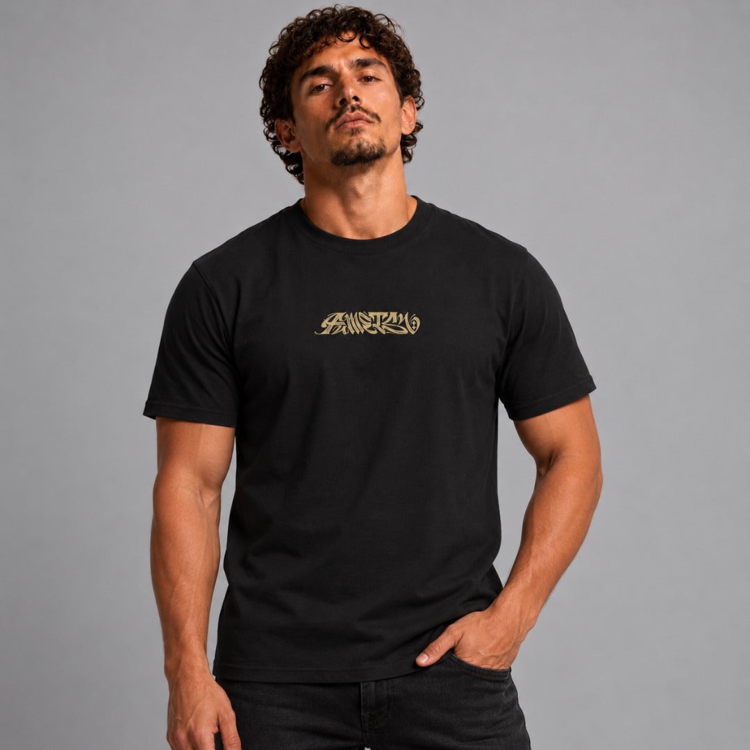 Fumetsu Ikigai T-Shirt Black/Gold