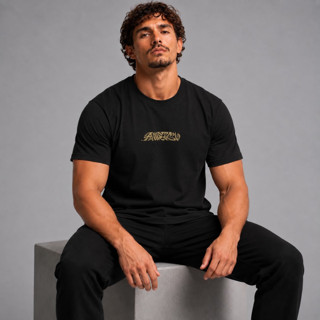 Fumetsu Ikigai T-Shirt Black/Gold