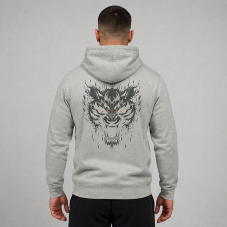 Fumetsu Immortal Tiger Hoodie Grey/Orange