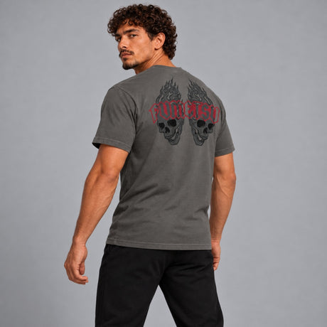 Fumetsu Inked - Skulls T-Shirt Charcoal/Red