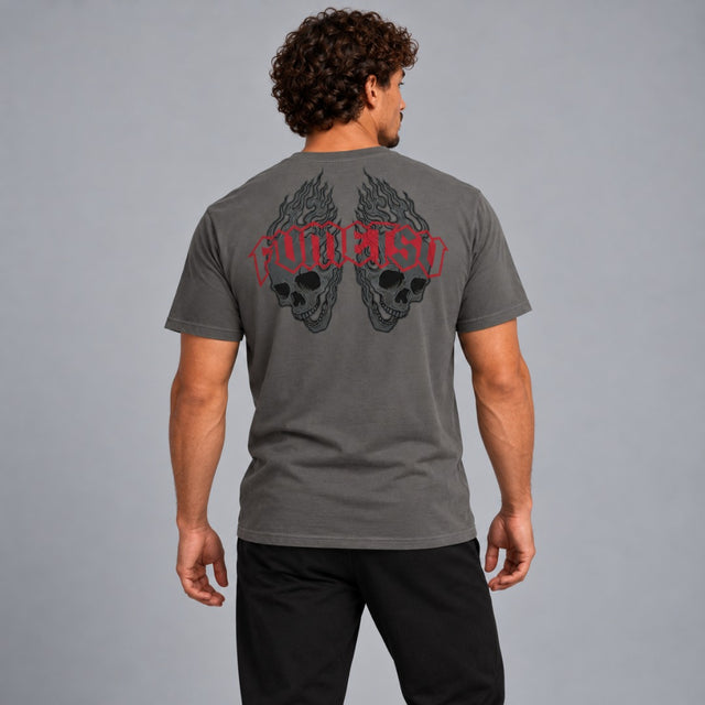 Fumetsu Inked - Skulls T-Shirt Charcoal/Red