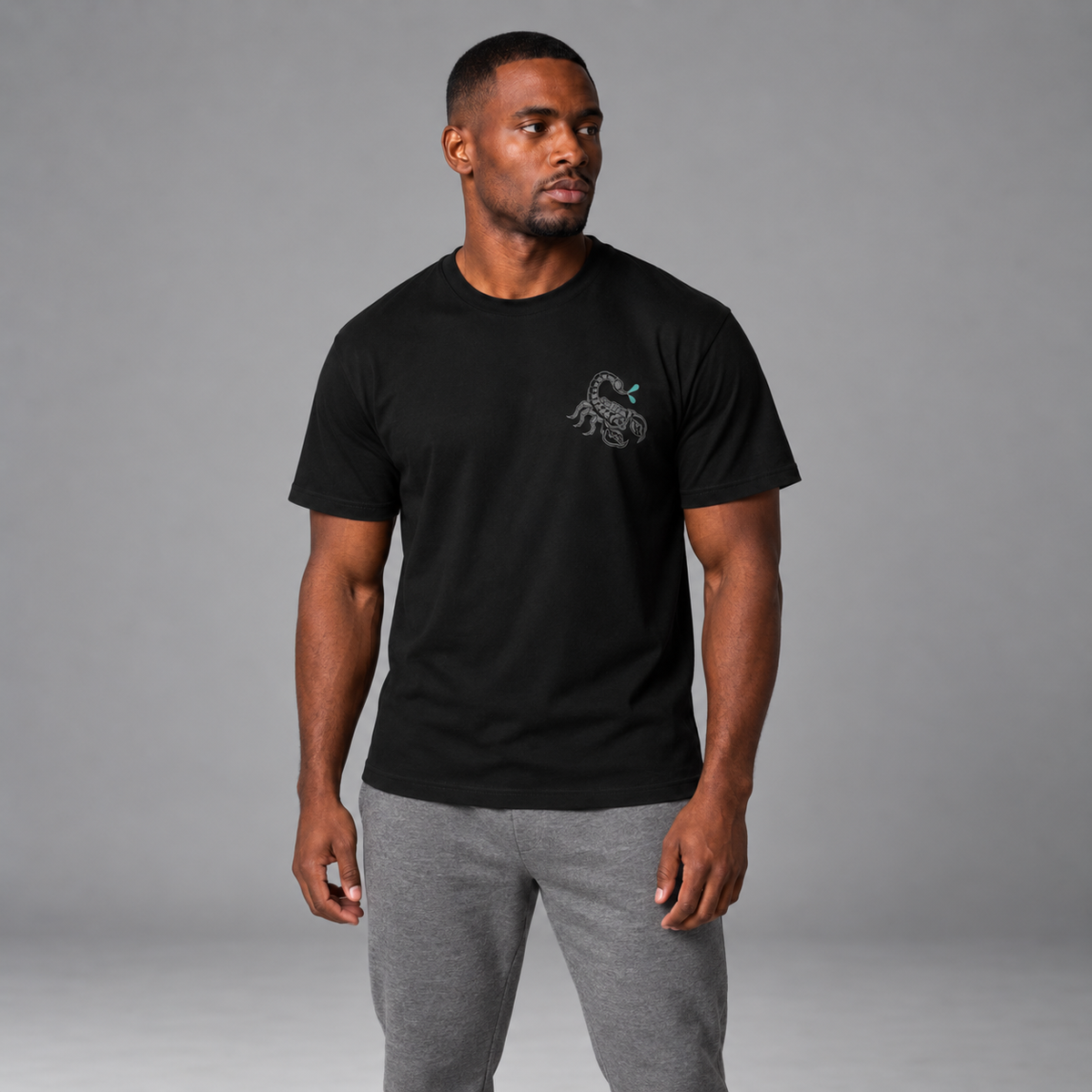 Fumetsu Inked - Scorpion T-Shirt Black/Grey/Teal