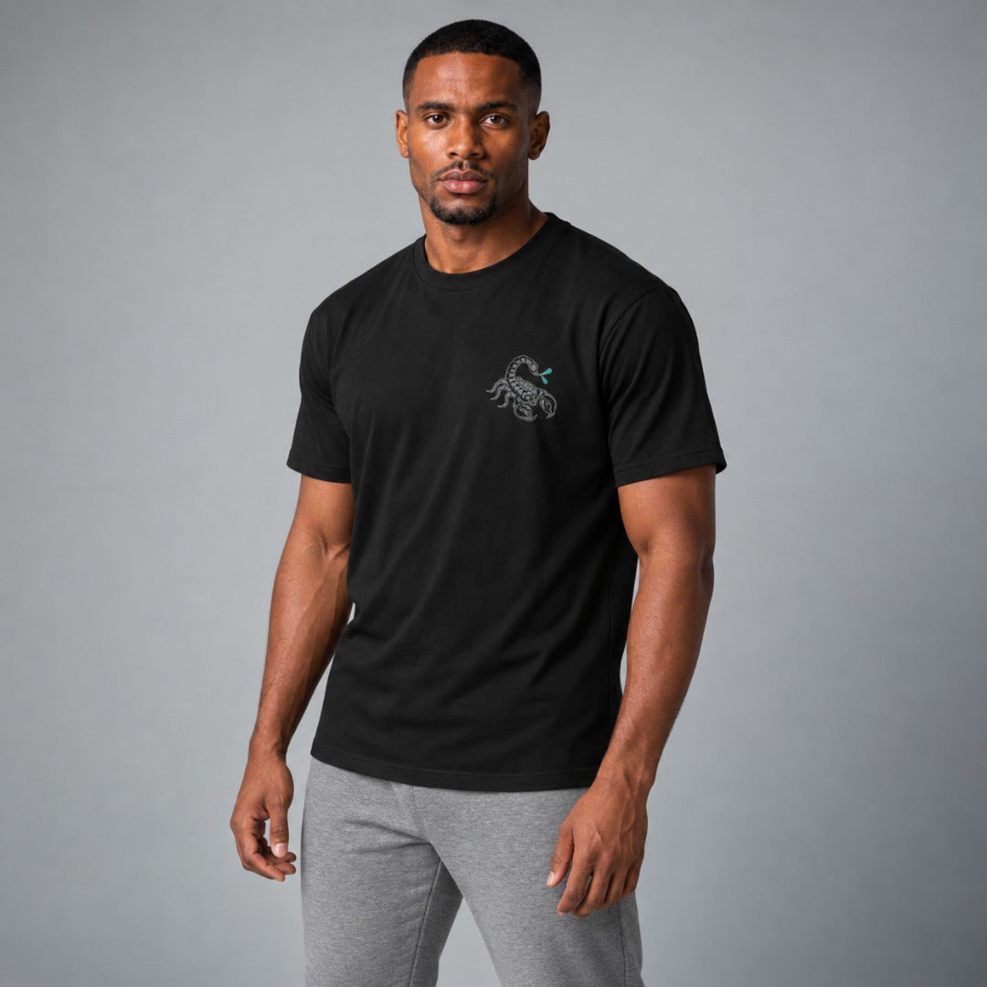 Fumetsu Inked - Scorpion T-Shirt Black/Grey/Teal 3