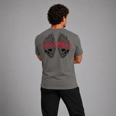 Fumetsu Inked - Skulls T-Shirt Charcoal/Red