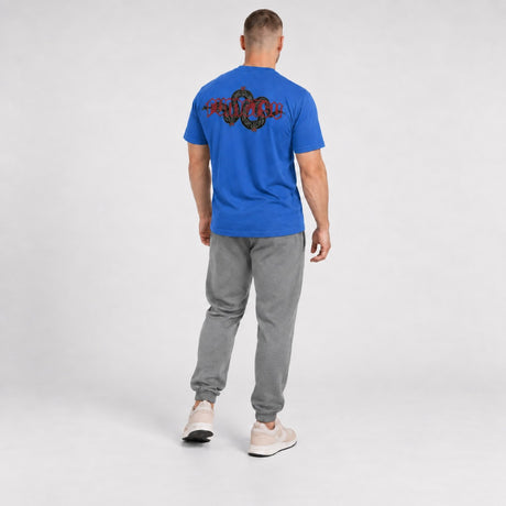 Fumetsu Inked - Snake T-Shirt Blue/Red Back View
