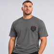 Fumetsu Inked - Tiger T-Shirt Charcoal/Red at Made4Fighters