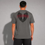 Fumetsu Inked - Wings T-Shirt Charcoal/Red