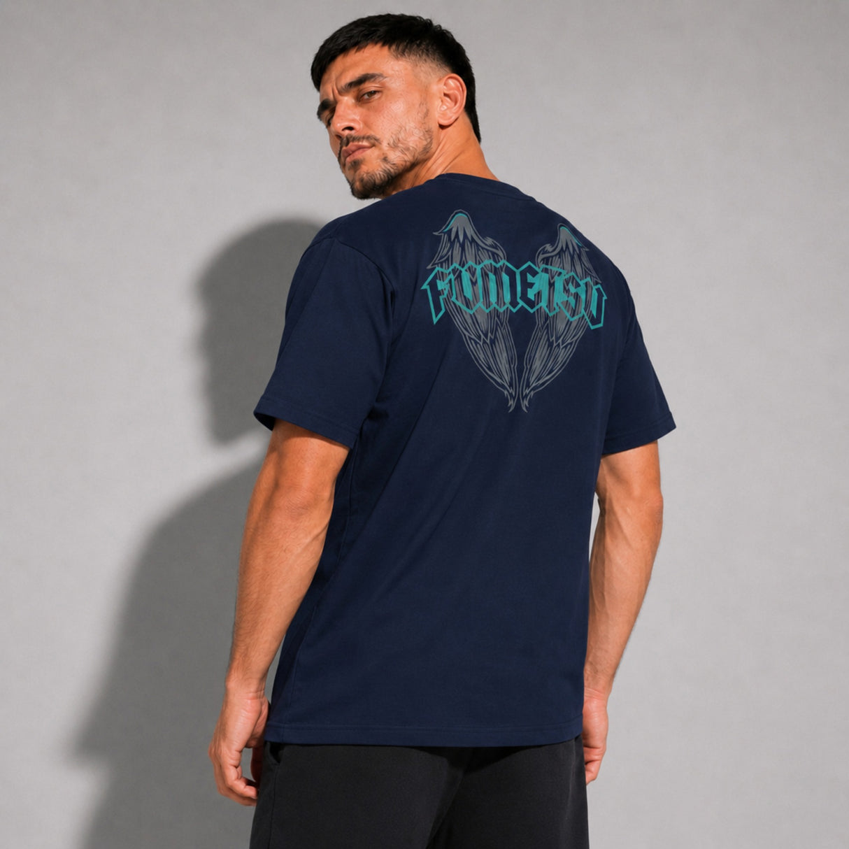 Fumetsu Inked - Wings T-Shirt Navy/Teal