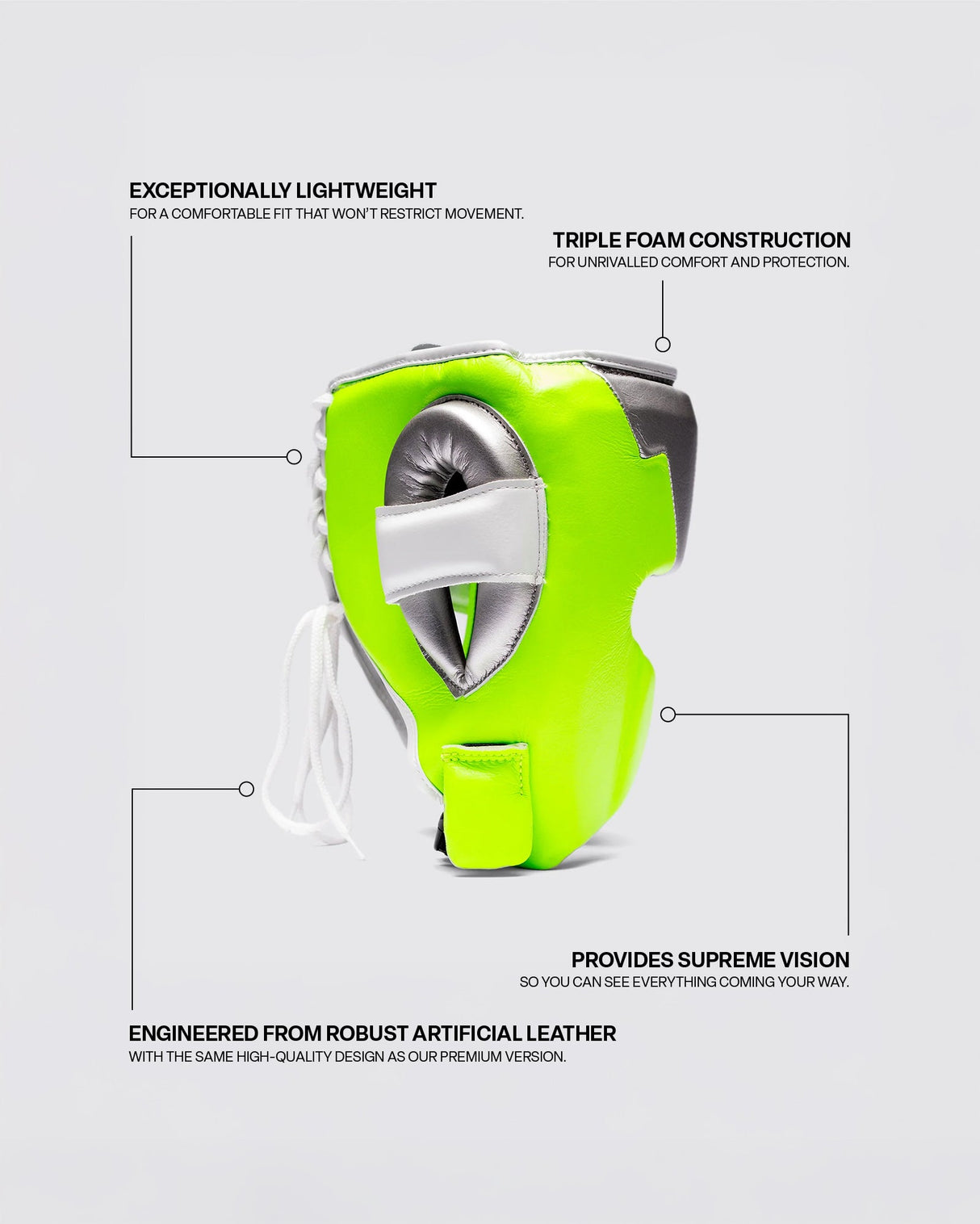 Fly Knight X Headguard Silver/Neon
