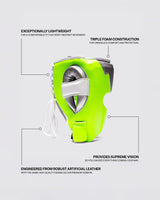 Fly Knight X Headguard Silver/Neon