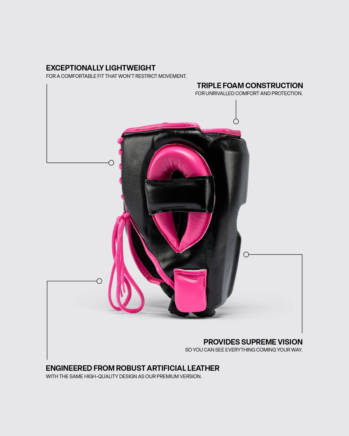 Fly Knight X Headguard Black/Pink