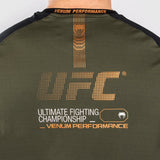 Venum UFC Adrenaline Authentic Fight Week Dry Tech T-Shirt Khaki/Bronze