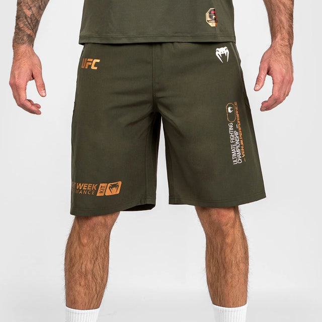 Khaki/Bronze Venum UFC Adrenaline Authentic Fight Week Performance Shorts   