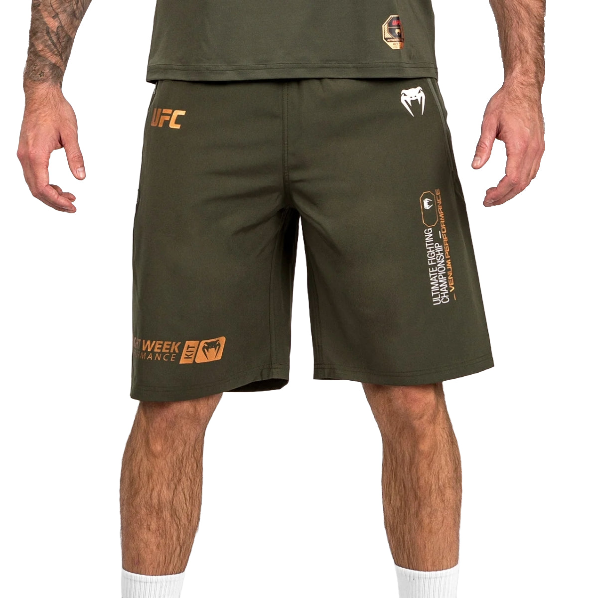 Venum UFC Adrenaline Authentic Fight Week Performance Shorts Khaki/Bronze