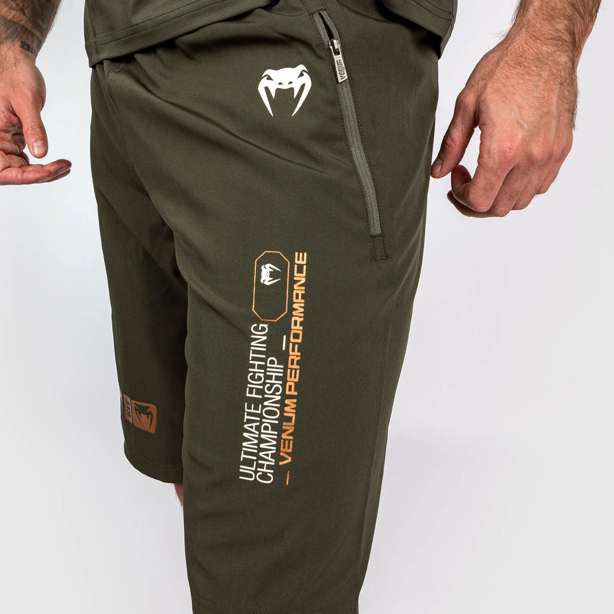 Venum UFC Adrenaline Authentic Fight Week Performance Shorts Khaki/Bronze