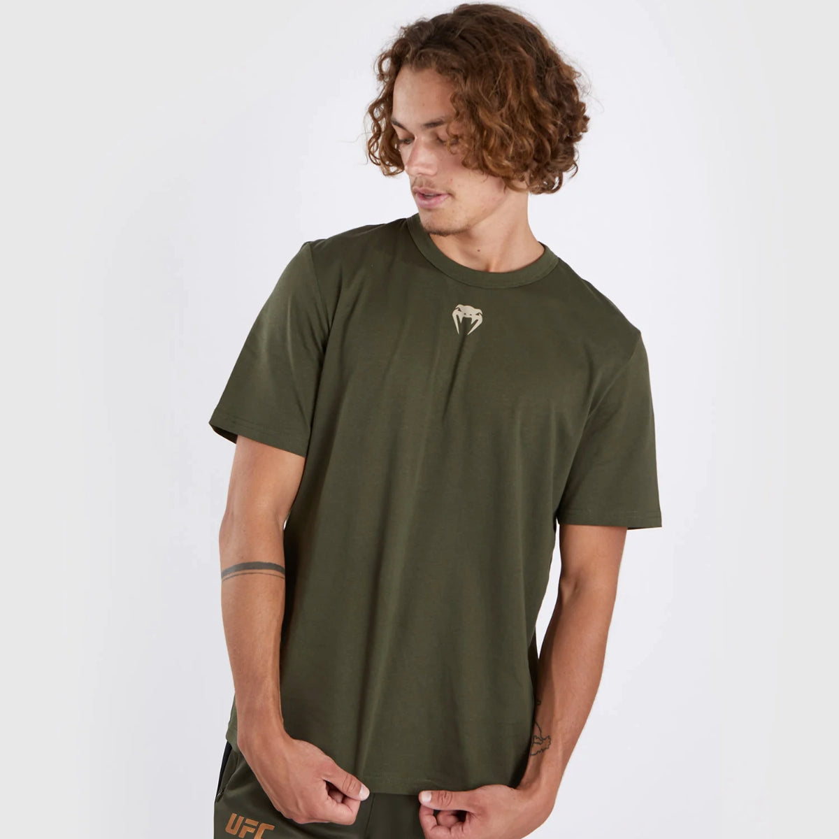Venum UFC Adrenaline Authentic Fight Week T-Shirt Khaki/Bronze