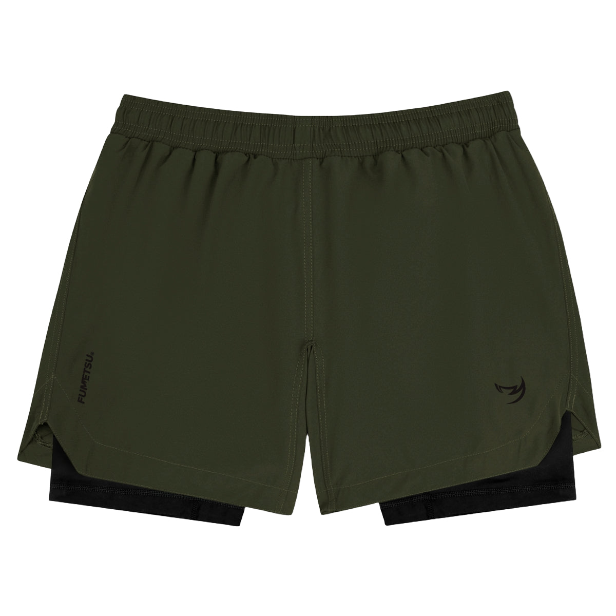 Khaki Fumetsu Origins Dual Layer Shorts   