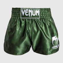 Khaki/White Venum Classic Muay Thai Shorts