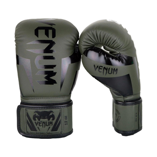 Venum Elite Boxing Gloves Khaki/Black