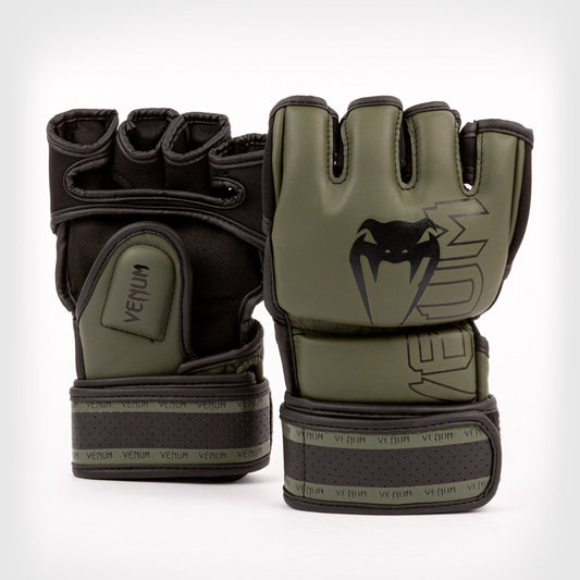 Khaki/Black Venum Impact 2.0 MMA Gloves