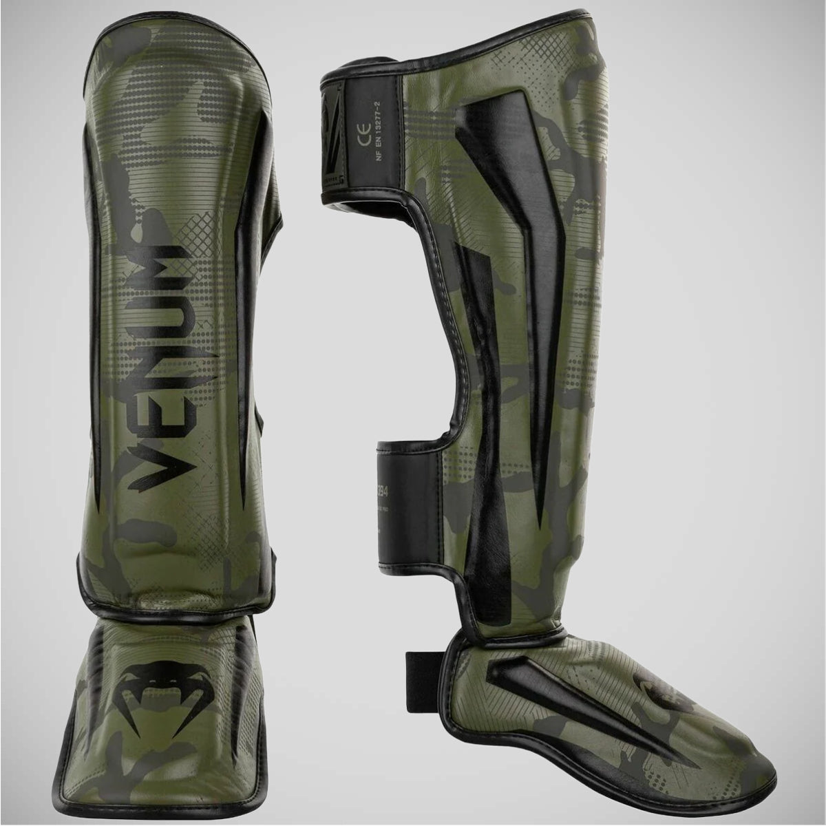Venum Elite Shin Muhafızları Khaki/Camo
