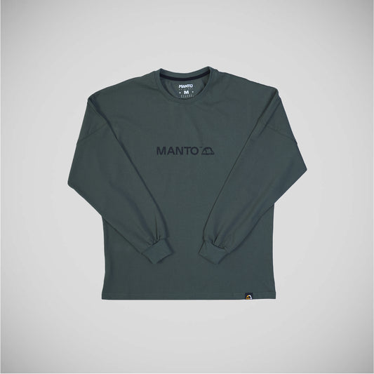 Khaki Manto Insane Oversize Long Sleeve T-Shirt