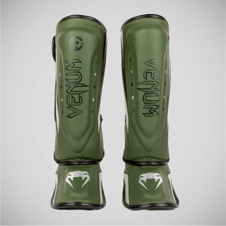 Venum Elite Evo Shinguards Khaki