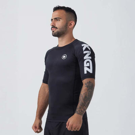 Kingz Kore V2 kurzärmelige Hautausschlag Guard Schwarz schwarz