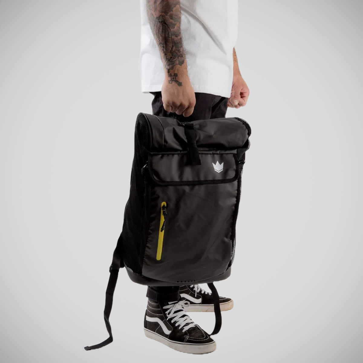 Kingz Roll Top Backpack Black