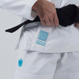 Kingz die One Ladies Bjj Gi White/Sky Blue
