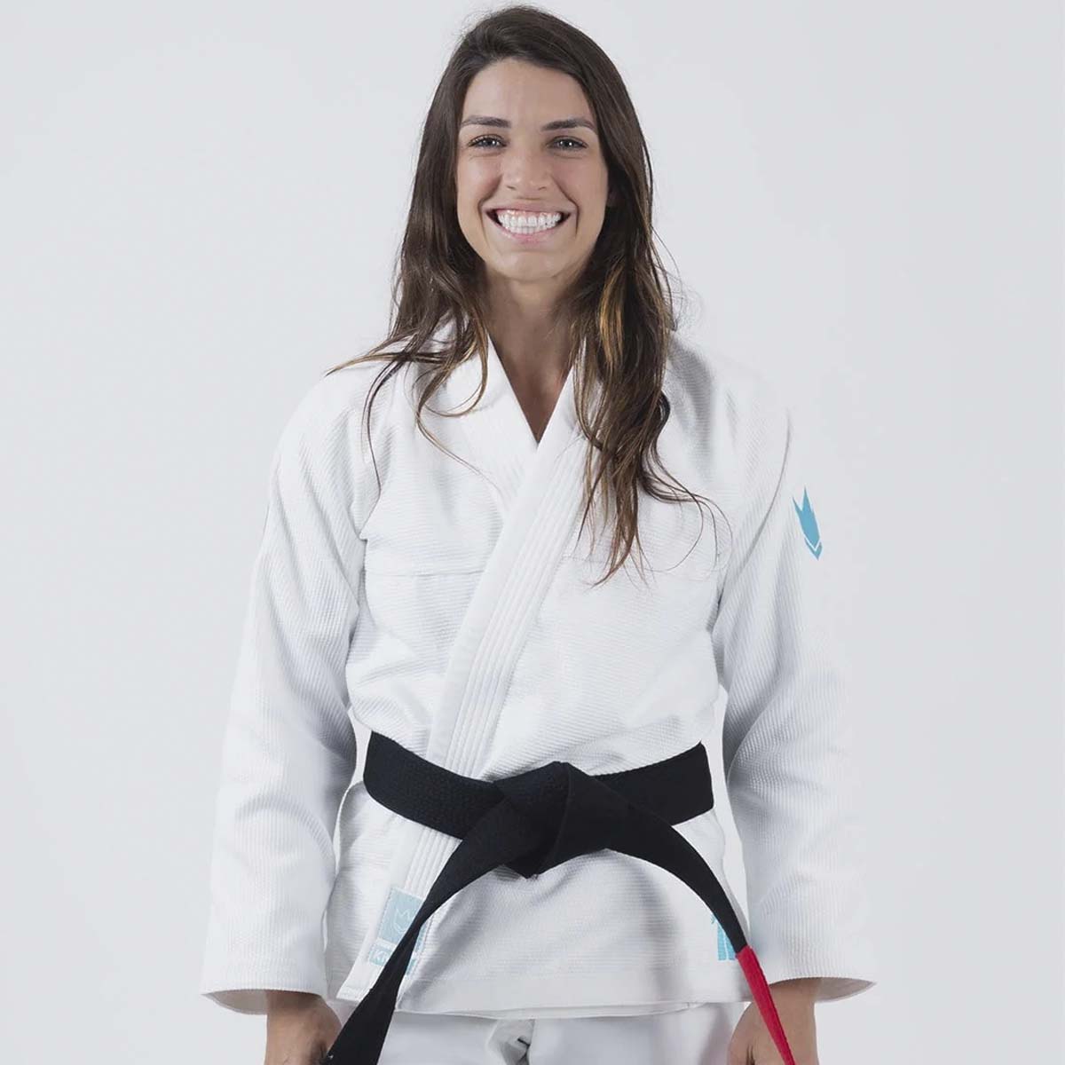 Kingz die One Ladies Bjj Gi White/Sky Blue