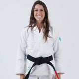 Kingz die One Ladies Bjj Gi White/Sky Blue