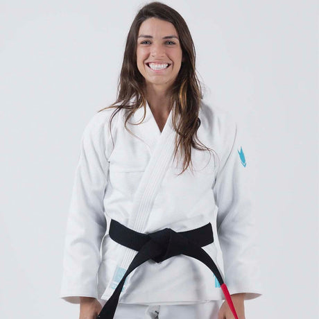 Kingz die One Ladies Bjj Gi White/Sky Blue