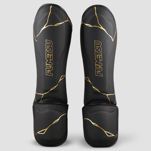 Fumetsu Kintsugi Shin/Instep Guards Black/Gold