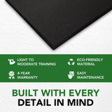 Sprung 11mm PRO Heavy-Duty Rubber Gym Mats - Black