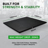 Sprung 30mm PRO Rubber Gym Floor Tiles - Heavy Duty - Black