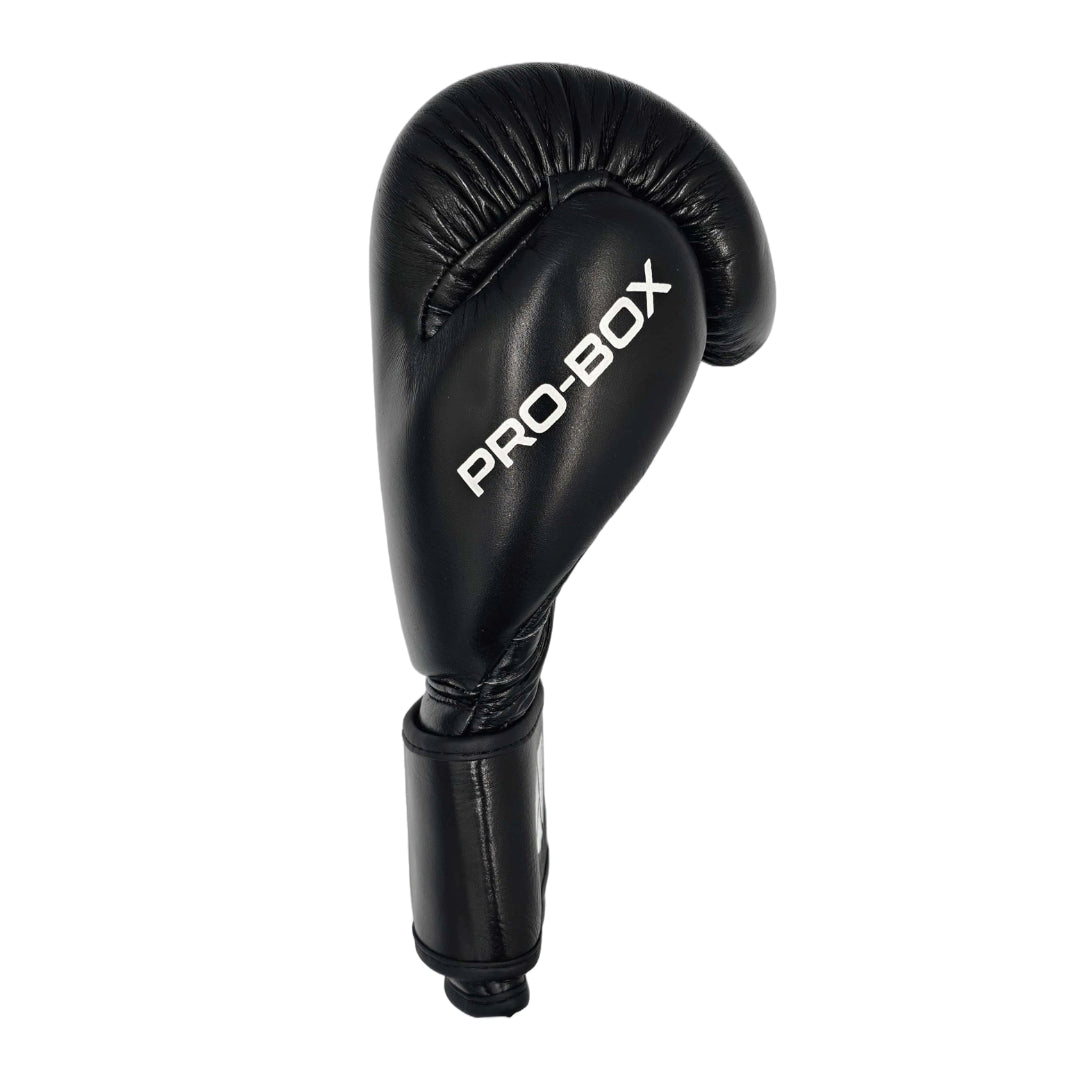 Pro-Box Leather Essential Boxing Gloves Black