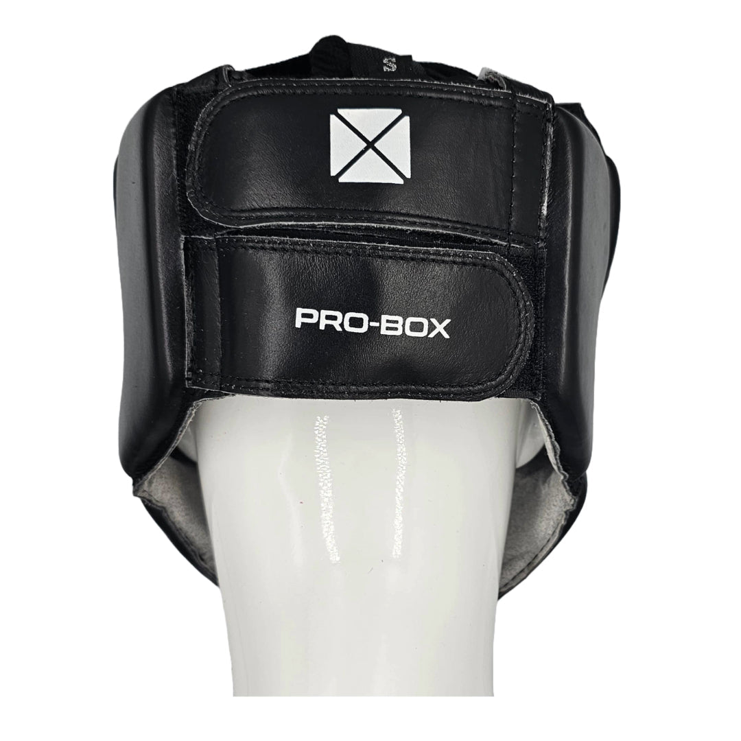 Pro-Box Leather Club Essentials Head Guard Black