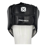 Pro-Box Leather Club Essentials Head Guard Black