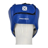 Pro-Box Leather Club Essentials Head Guard Blue