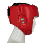 Pro-Box Leather Essential Head Guard Red