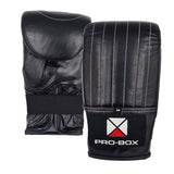 Pro-Box Black Collection Leather Bag Mitts Black