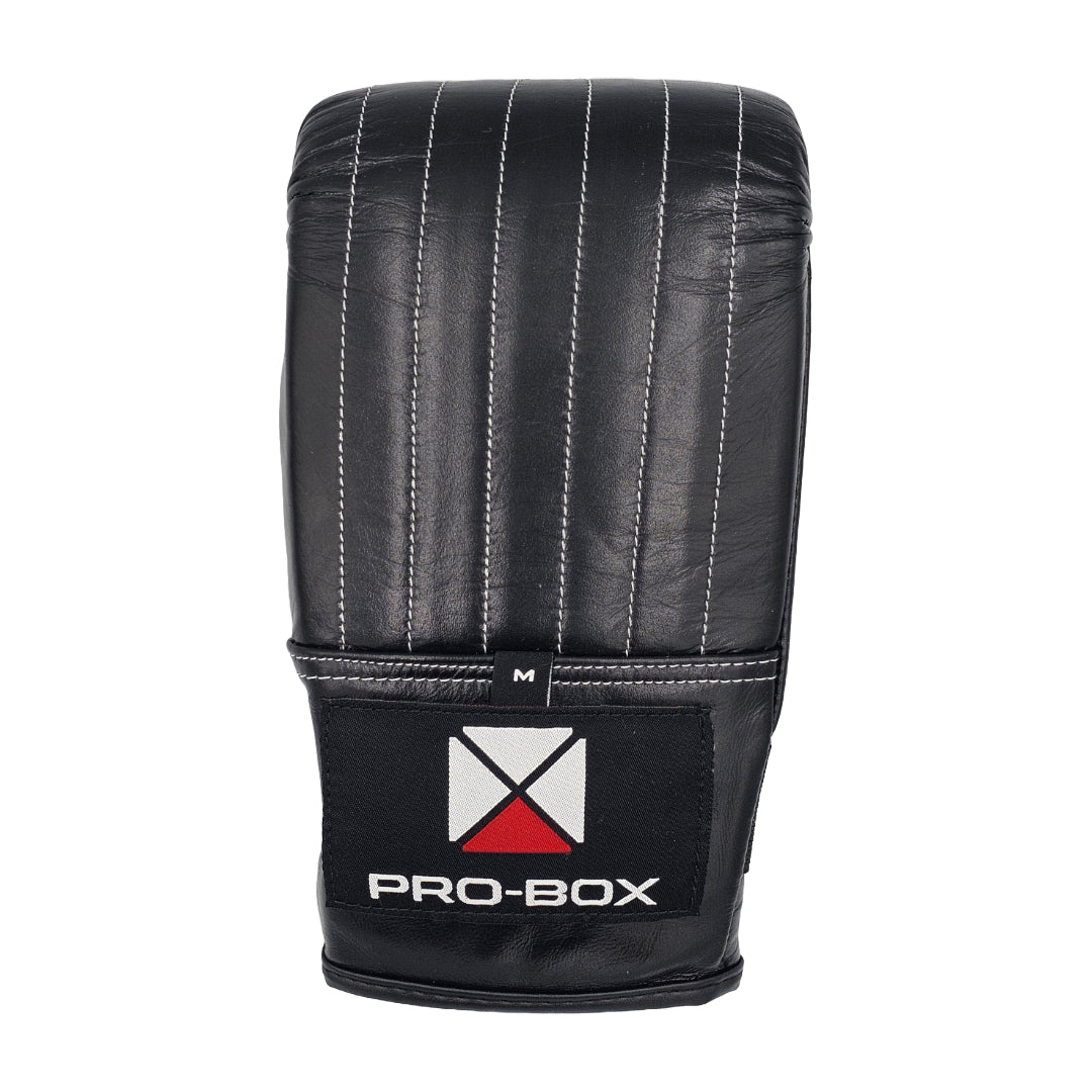 Pro-Box Black Collection Leather Bag Mitts Black