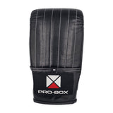 Pro-Box Black Collection Leather Bag Mitts Black