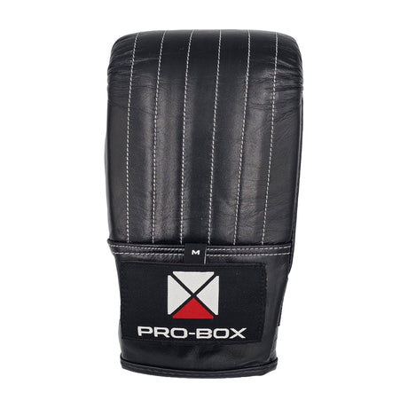 Pro-Box Black Collection Leather Bag Mitts Black