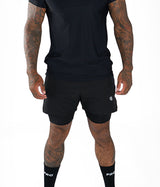 Progress Sempre Technical Shorts Black, front view