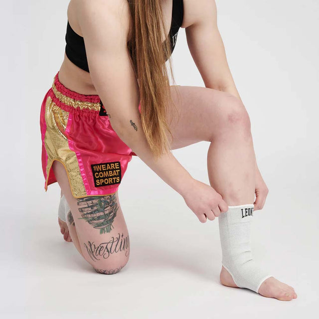 Leone Double Face Ankle Guards Black/White