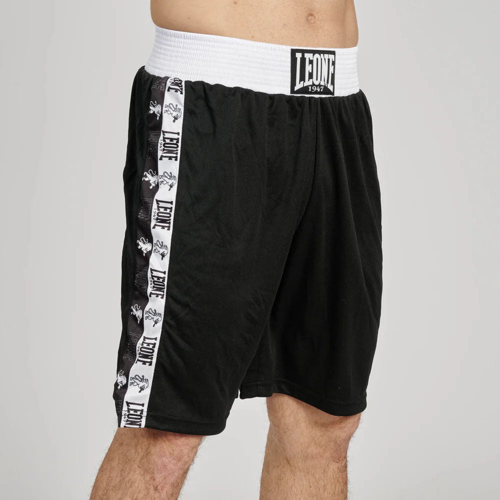 Leone Iconic Boxing Shorts Black from Made4Fighters