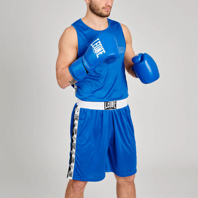 Leone Iconic Boxing Singlet Blue