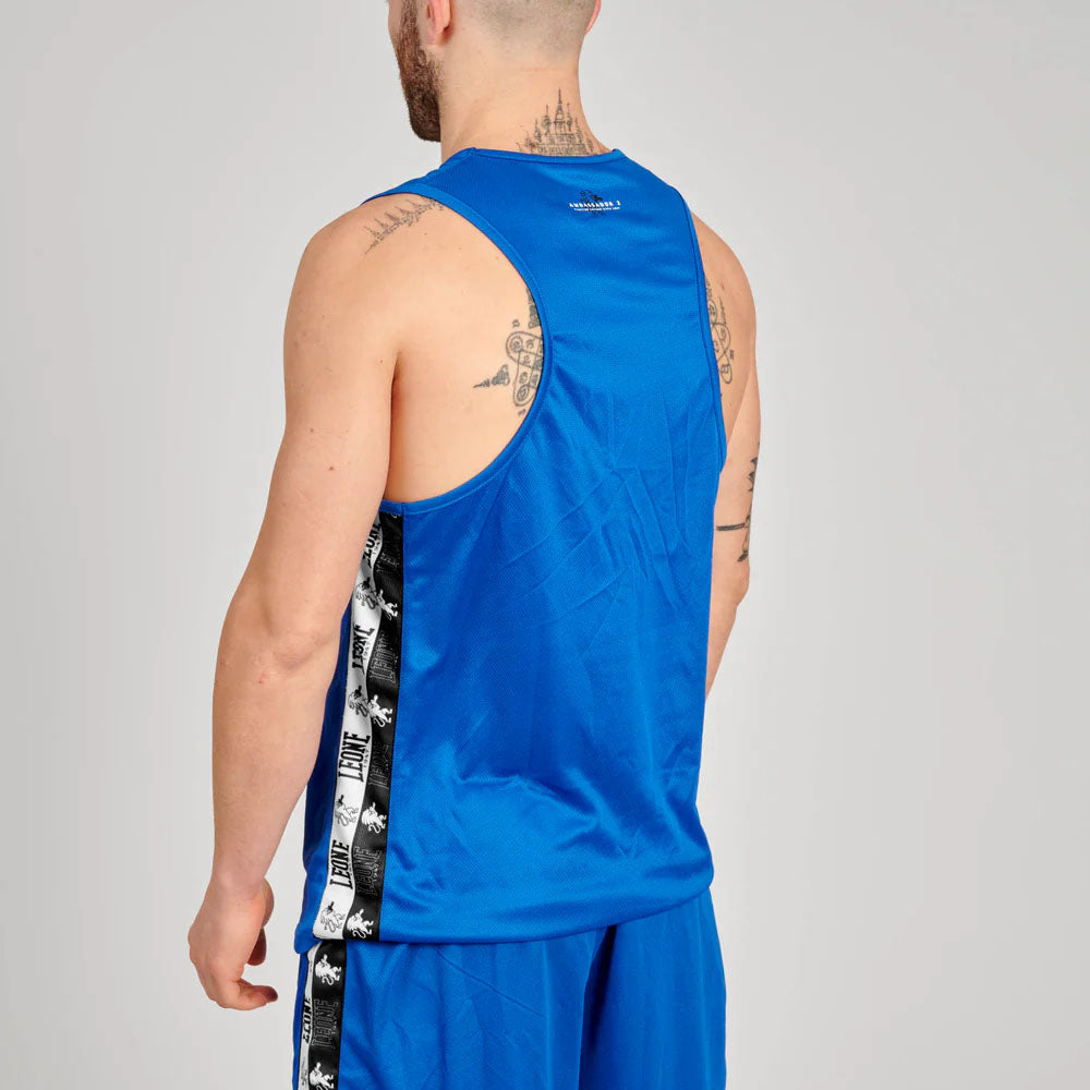 Leone Iconic Boxing Singlet Blue